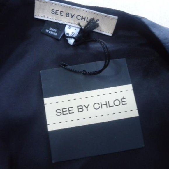 NWT Celebrity See By Chloe 60's/70's Psychedelic Style Silk Shift Dress - Picture 8 of 10